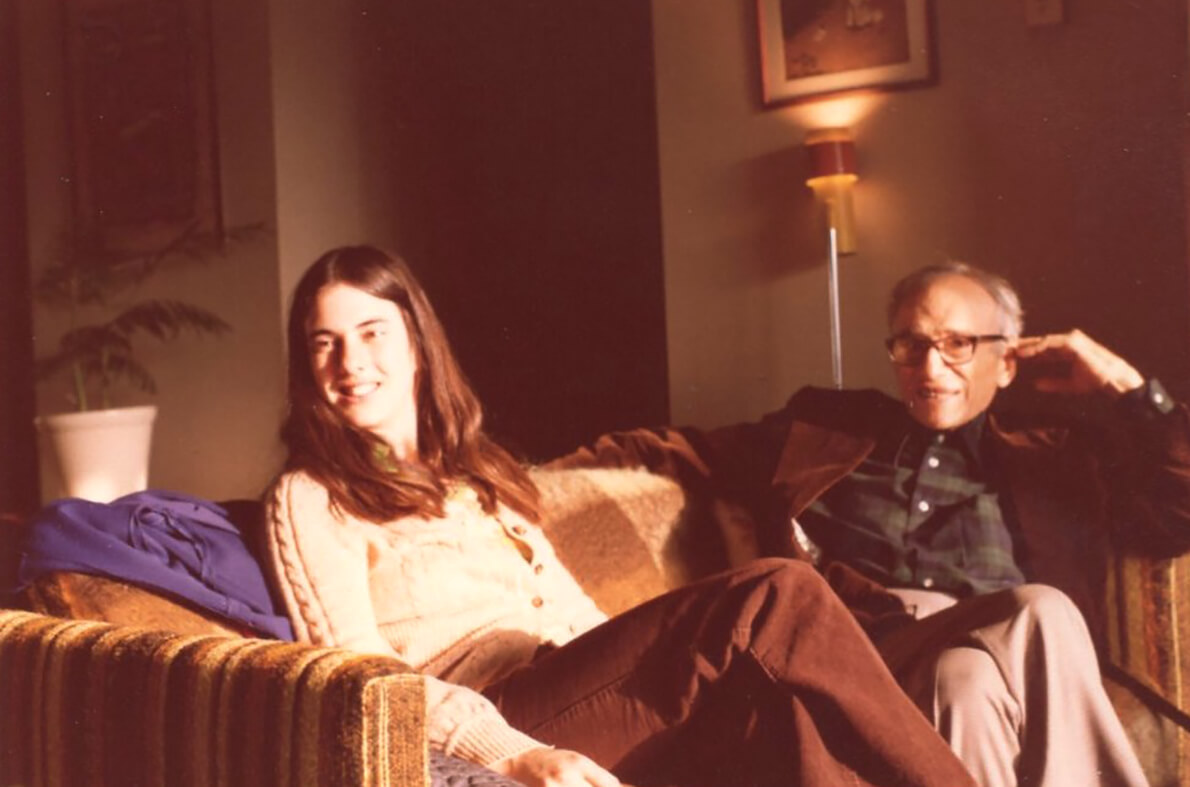 Charlo & Ben on couch, La Jolla, circa 1970’s