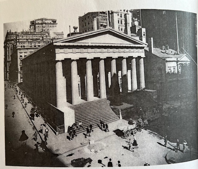 From Wall Street, A Pictorial History by Levinson, 1961, p. 212, courtesy of the NYHS